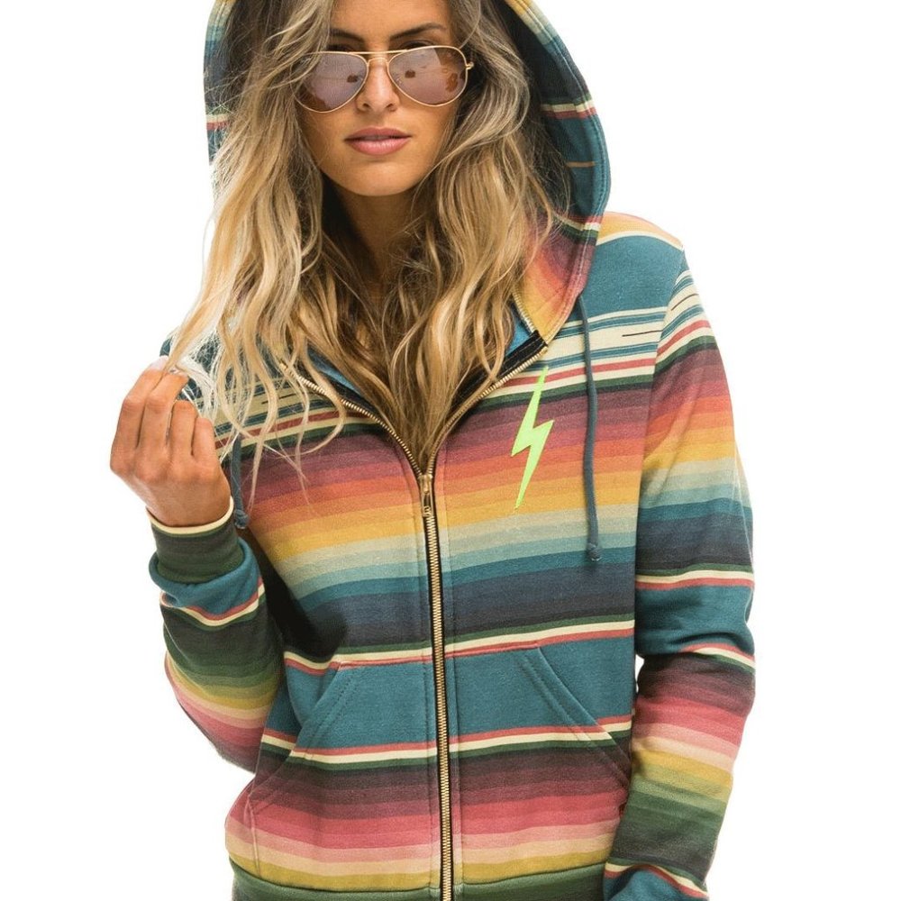 NWT Aviator Nation Women's Serape Hoodie Size M